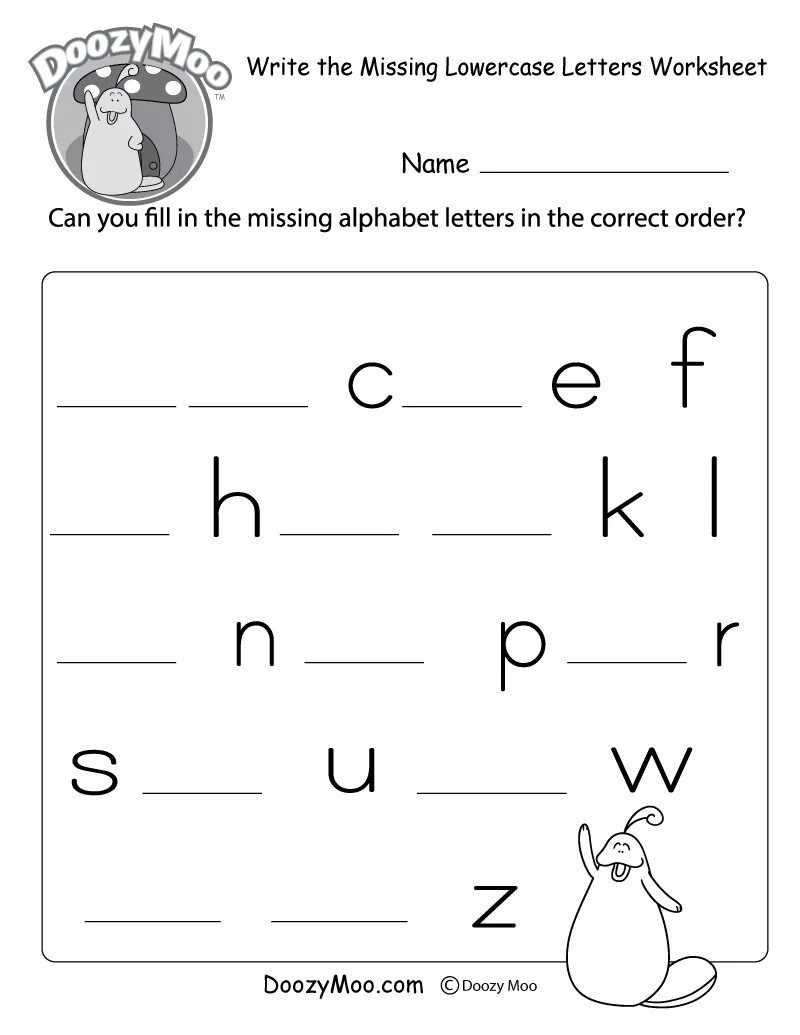 The letters write at the moment
