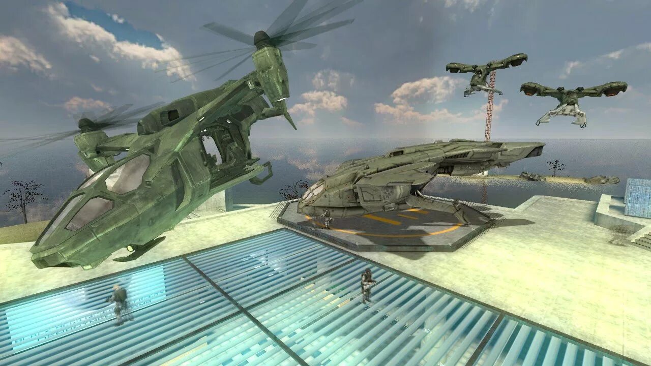 Uh-144 Falcon. Falcon uh-144 Halo. Вертолёт охотник half Life 2. Вертолет Гаррис мод.