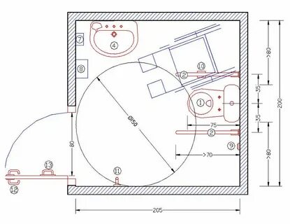 Санузел для инвалидов дверь