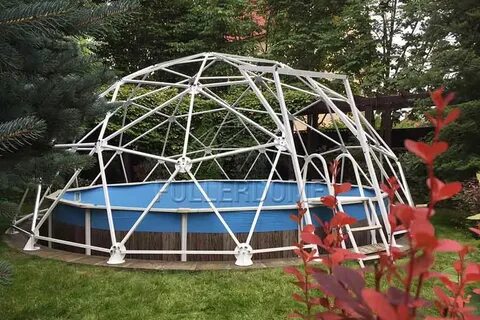 Купол для бассейна из труб