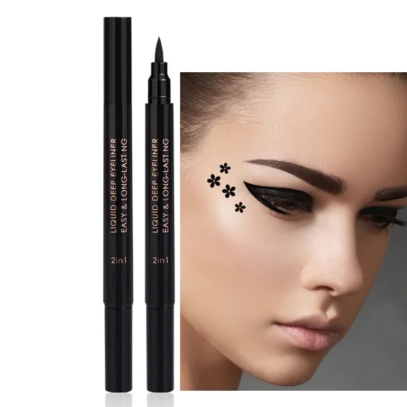 Eyeliner подводка. Подводка Кабарет 801. Макияж лайнерами. Подводка двухсторонняя. Коричневый лайнер для глаз.