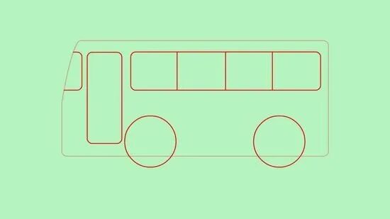 Автобус шаблон для аппликации. Рисование автобус в старшей группе. поэтапное рисование автобуса в старшей группе. автобус для рисования для детей. аппликация автобус в средней.