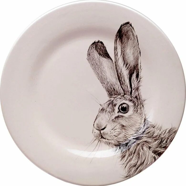 Тарелка с зайчиками. Тарелка «заяц». Тарелки с животными. Тарелка с кроликом. Тарелка с зайчиком.