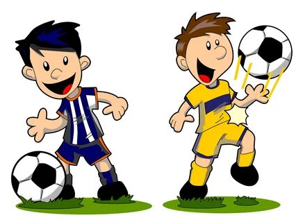 Cartoon Football Player. 