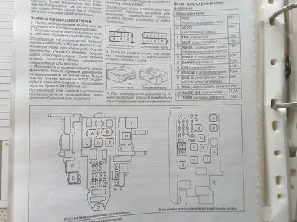 Предохранитель на стеклоподъемники тойота
