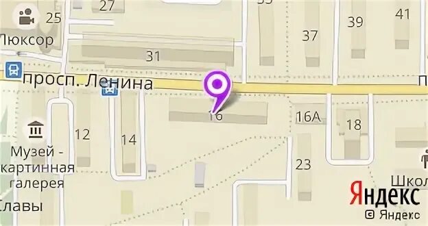 Ленина 16 на карте