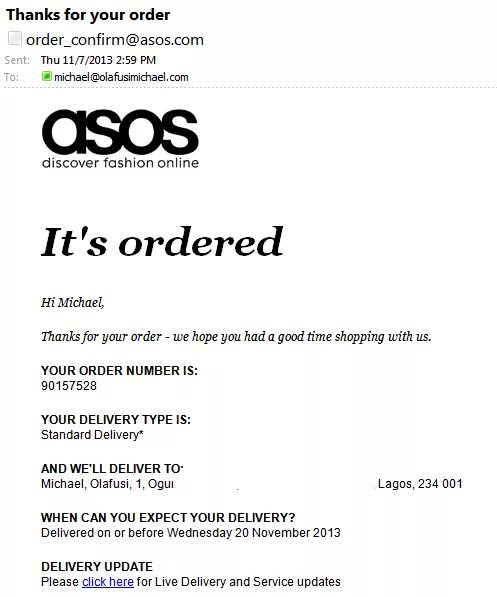 Asos order. Descriptive essay. Invoice asos. Order reference. Order reference.