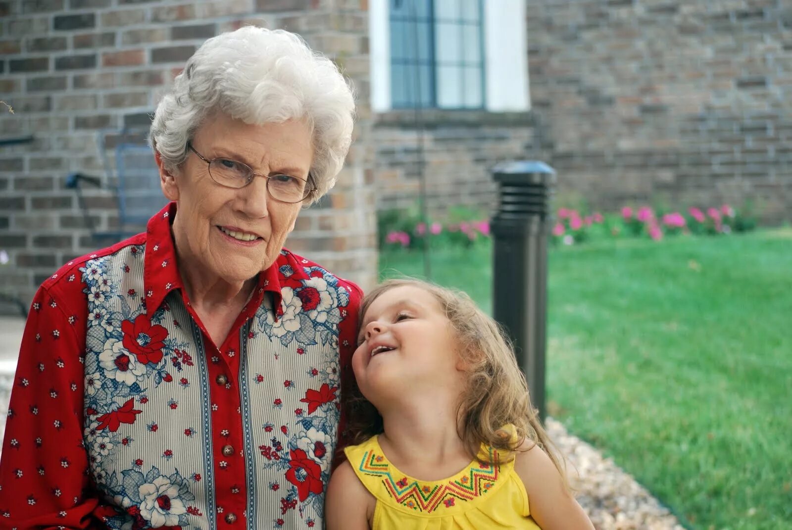 This my grandmother. "Visiting grandmother". Visit grandma. Visit to grandmother.