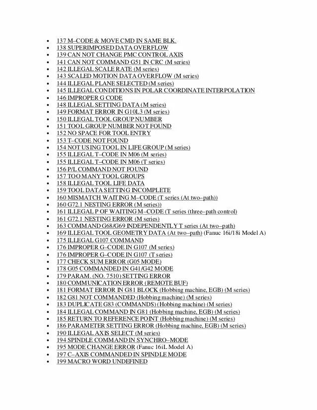 M error code. Код Fanuc m46. M коды Fanuc. Список m кодов Fanuc. G И М коды Fanuc.