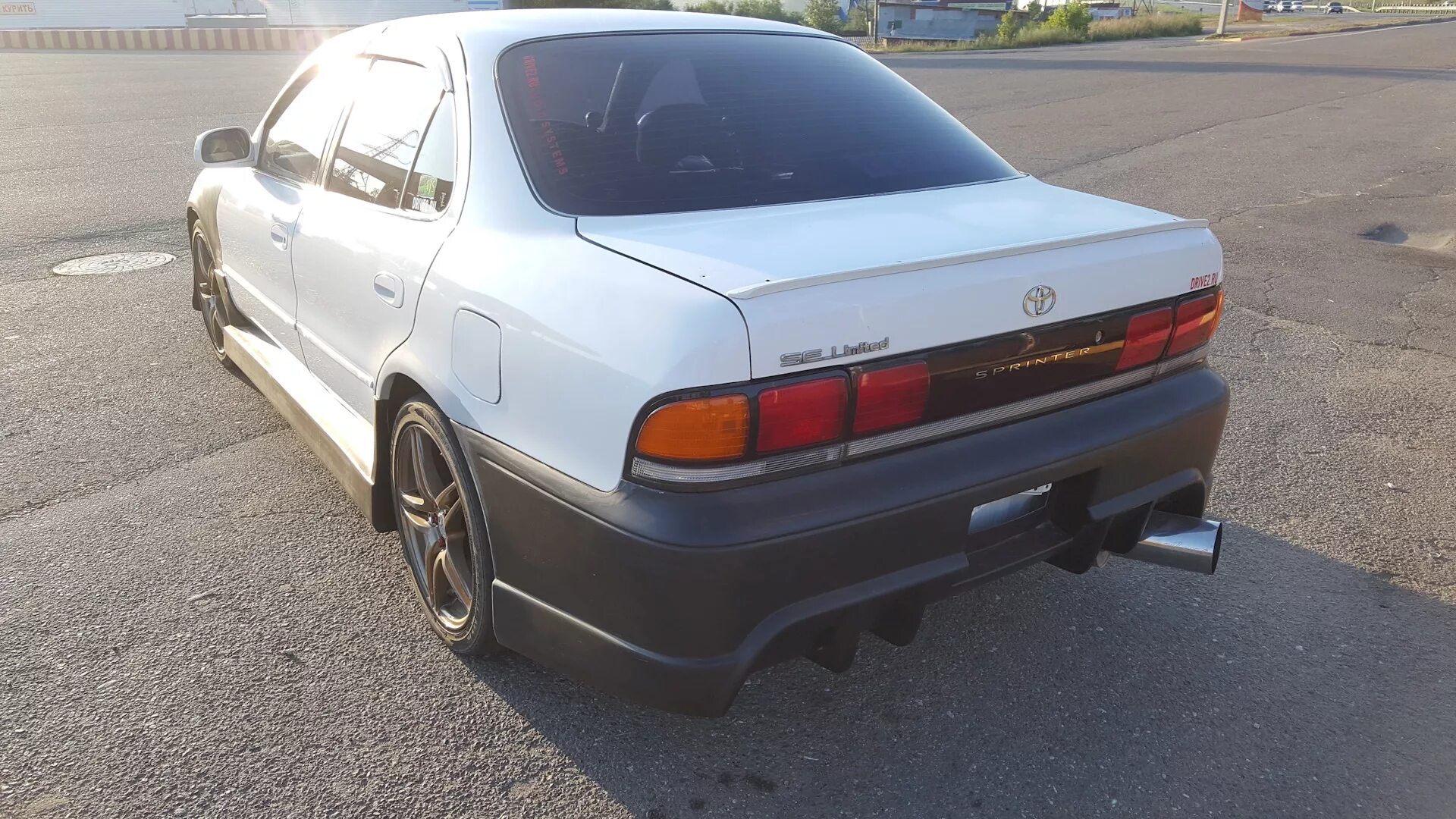 Тойота спринтер ае100 купить. Toyota Sprinter ае100. Toyota Sprinter 100. Обвес Toyota Sprinter ae100. Toyota Sprinter ae100 спорт.