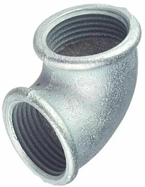 Угольник проходной из ковкого чугуна, оцинкованный, ∅40. Угольник 32 х 1" вр. 90 угольник вн. Угольник оцинкованный 45° вр/вр. Угольники чугунные оцинкованные.