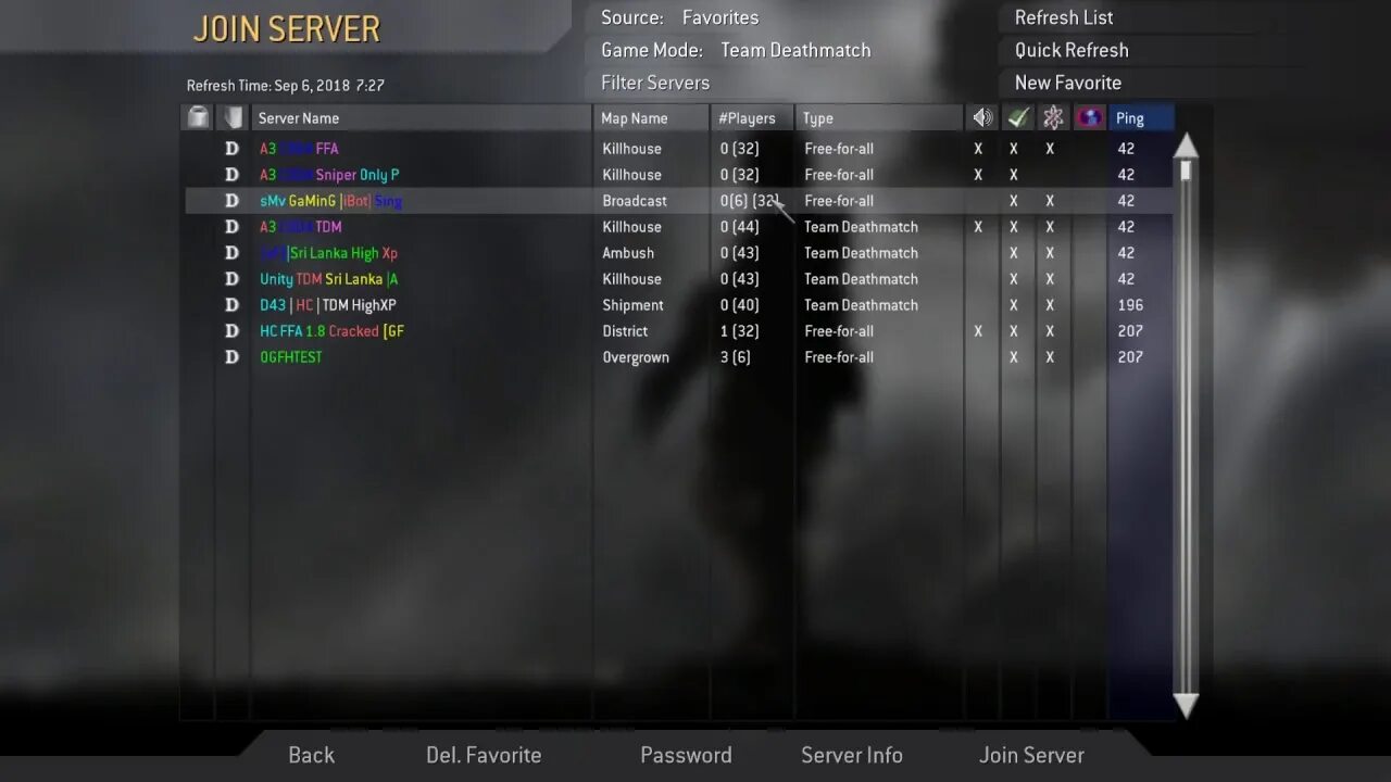 Cod list