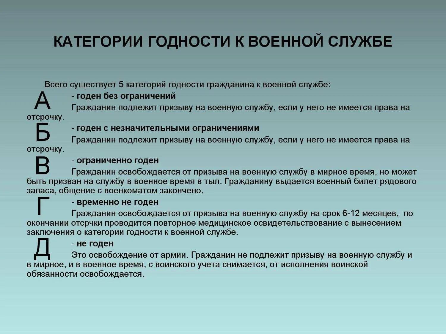 Категория 7 б. Категории пригодности к военной службе. Категории годности к военной службе расшифровка. 5 Категорий годности к военной службе. Категория ГОДНОСТИД К военнойслужбе.