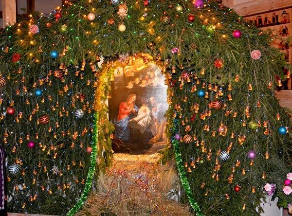 At the Blagoveshchensk temple Peterburgskaya Xenia created a snow den Society Se