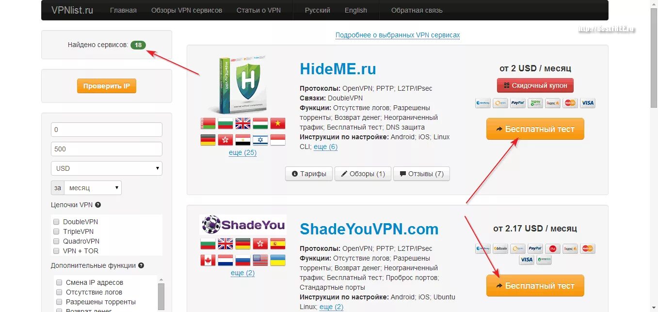 Бесплатный vpn с российскими ip