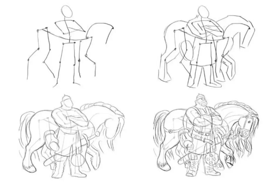 Богатыря поэтапно. Богатырь рисунок. Рисование богатыря пошагово. Рисование для детей пошагово богатырь. Рисование богатыря на коне.