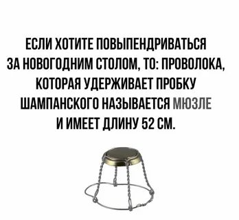 Проволока которая держит пробку шампанского как называется