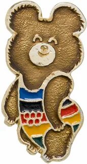Значок олимпийский мишка
