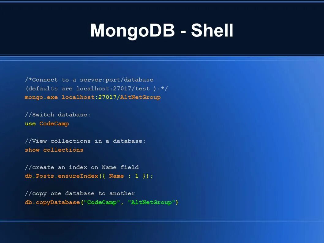 First net. MONGODB Shell. Структура документа MONGODB. Оболочка+MONGODB. MONGODB код.