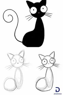 Как нарисовать рисунок кота