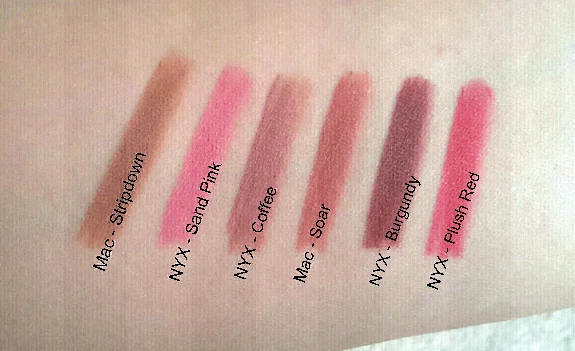 Никс партс. Mac Lip Pencil свотчи. Mac Stripdown Lip Pencil. Mac Lip Liner Stripdown. Mac Whirl карандаш свотч.