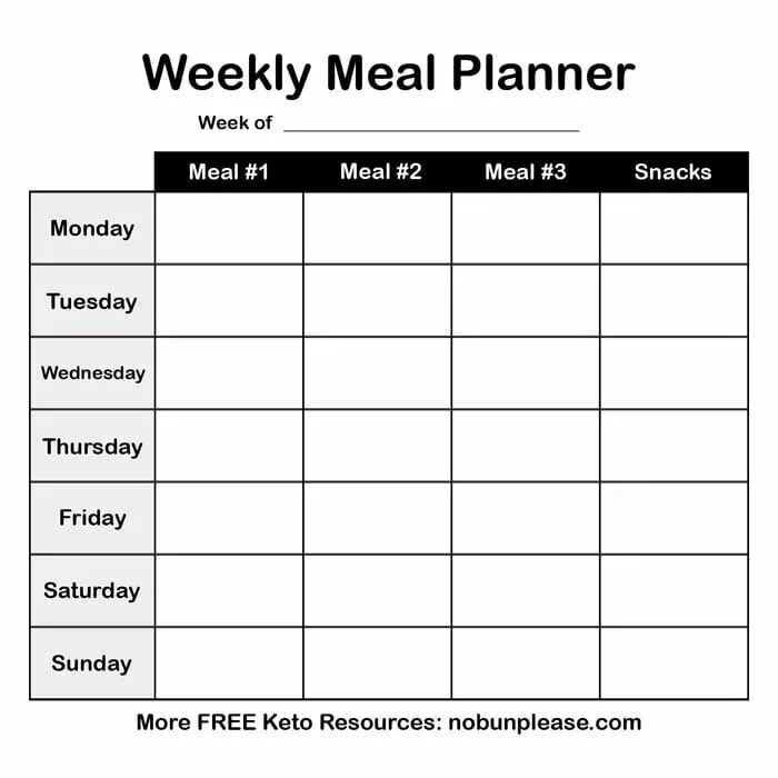 Week a week b week c. Weekly meal planner. weekly meal plan. weekly meal planner printable. plan your week.