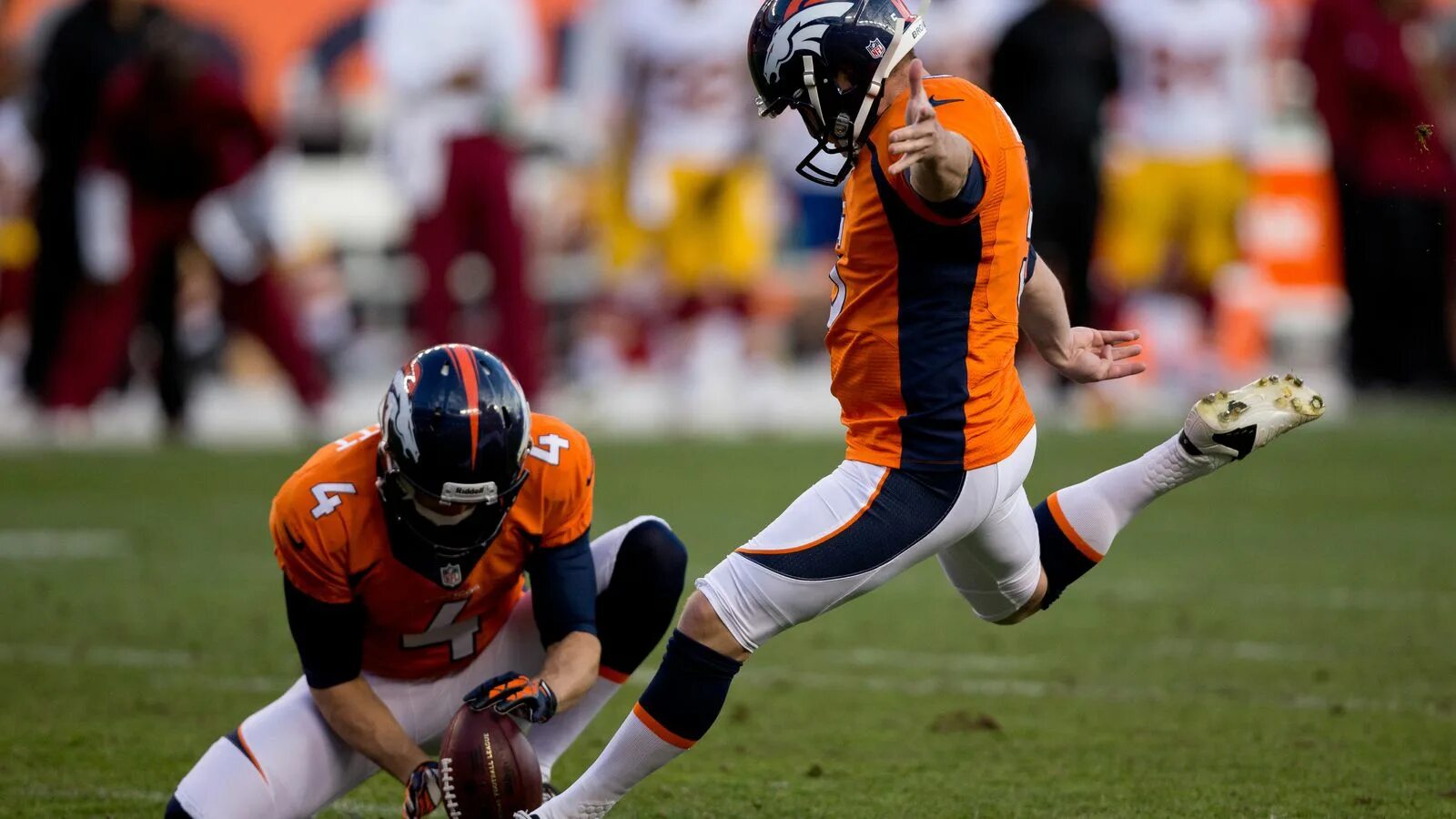 Matt is playing football