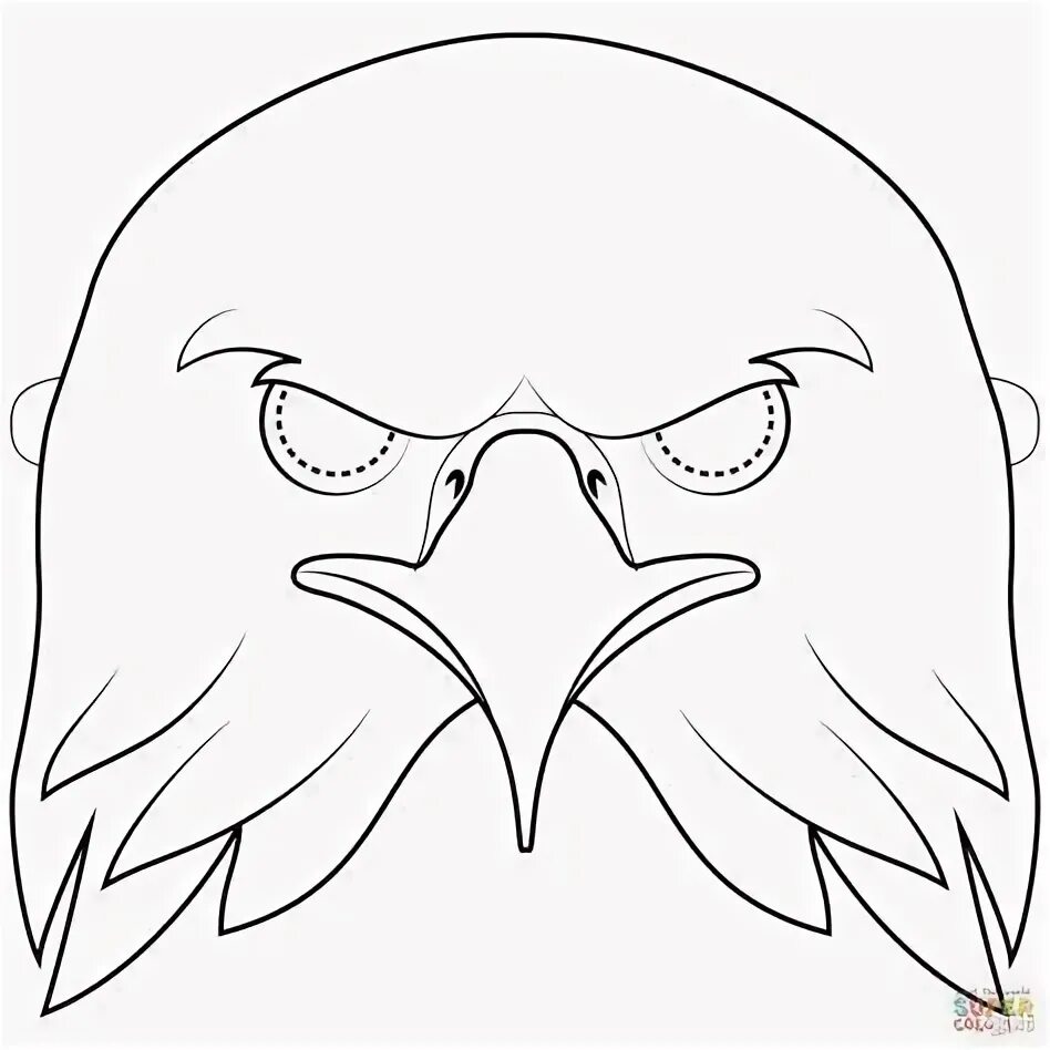 Маски птиц для детей на голову распечатать Bird Mask coloring page Free Printable Coloring Pages in 2023 Bird masks, Free p
