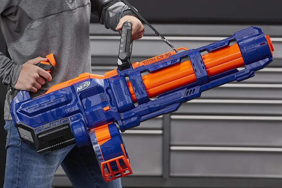 Можно нерфы. Nerf Elite Titan CS-50. НЕРФ Элит Титан Миниган. Nerf Elite Titan CS-50 Minigun. Nerf Titan CS-50 Minigun.