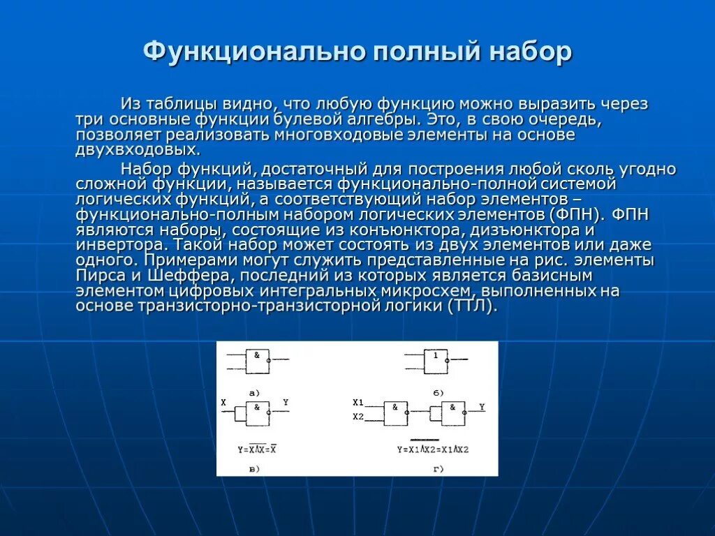 В основе любой функции лежит