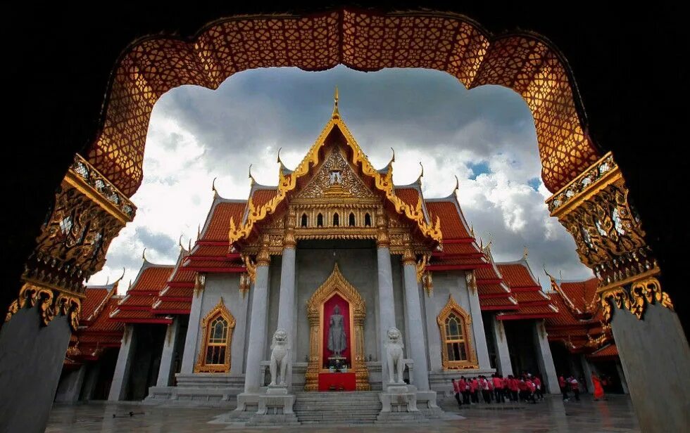 Бангкок 7. Мраморный храм в Бангкоке. Таиландский храм. Таиланд фото. Тайский Королевский монастырь.