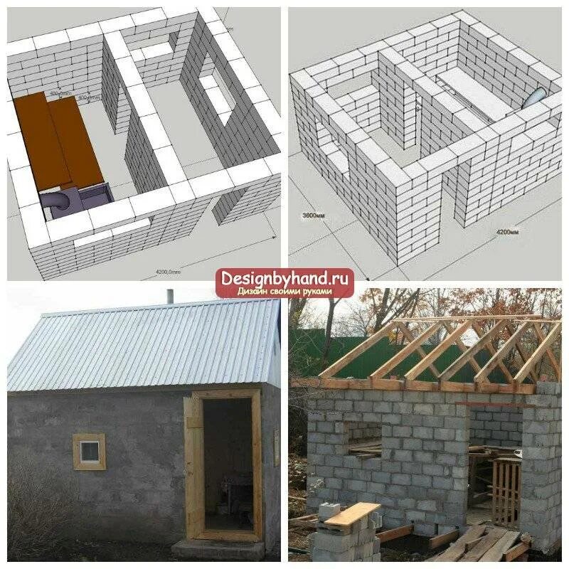 Баня 3 на 4 из пеноблоков. Баня из пеноблоков 3х4. Баня 4х4 пеноблоков. Баня 5х4 из пеноблоков.
