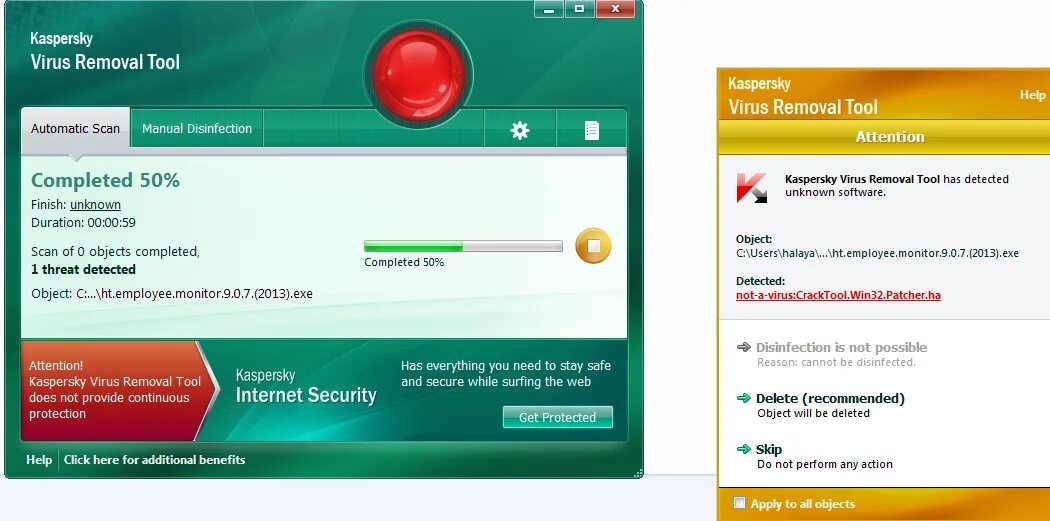 Kaspersky вирус. Kaspersky virus removal Tool. Kaspersky removal Tool. Обнаружение вируса Касперский.