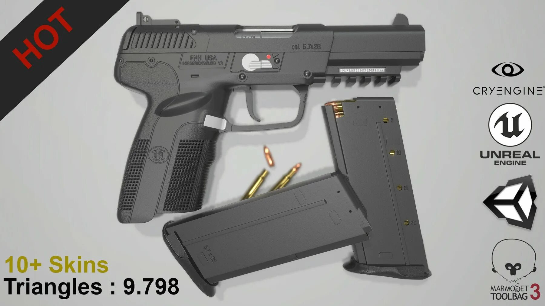 FN 5.7 USG. FN Five-Seven USG. FN Five-Seven с глушителем. Five Seven USG С встроенным глушителем. Twenty five seven