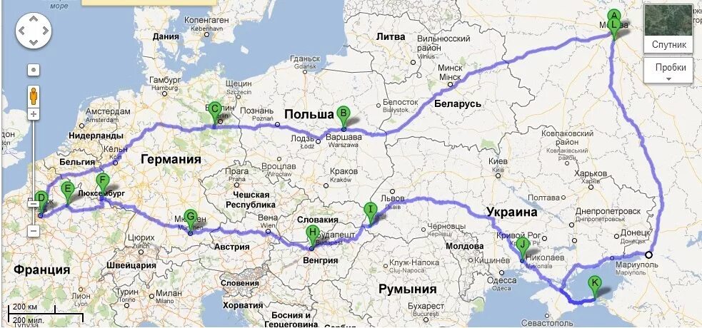 Расстояние молдова. Маршрут от Москвы до Германии. Дорога от Крыма до Польши. Маршрут Германия Москва. Карта от Москвы до Германии.