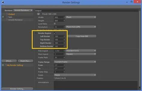Render setting