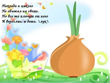 Стихотворение про лук