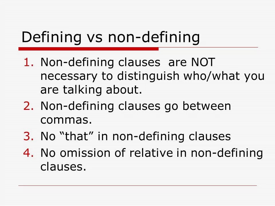 Defining and non-defining relative Clauses правило. Defining relative Clauses non-defining relative Clauses. Defining or non-defining.. Defining Clauses и non-defining Clauses.