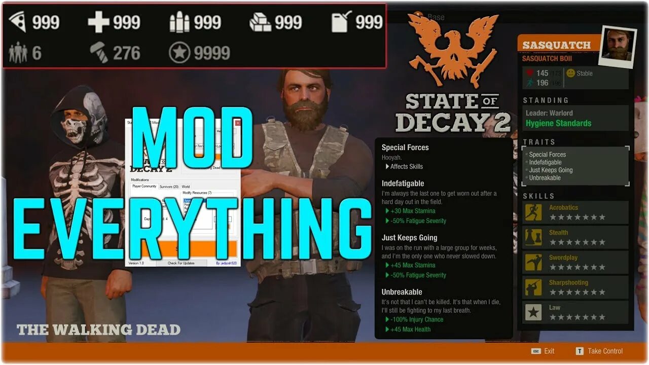 State of Decay 2. State of Decay 2 Mods. State of Decay 2 моды на персонажей.