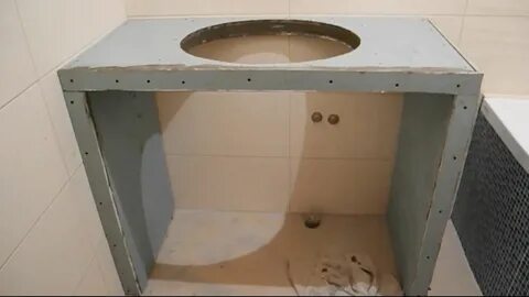 Столешница гипсокартон в ванной