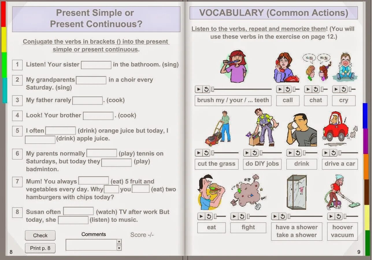 Тест 5 класс английский present continuous. Present simple present Continuous упражнения 3 класс. Present simple present упражнения. Present simple present Continuous упражнения. Present simple упражнения для детей.