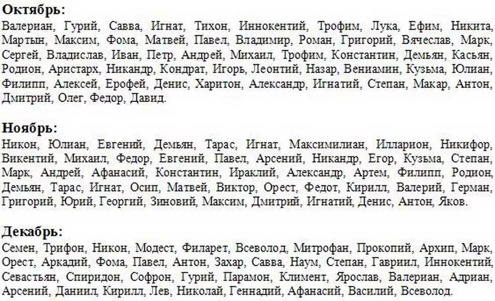 Все имена мальчиков. Церковный календарь имен девочек родившихся в декабре. Имена для девочек рожденных в октябре по церковному. Имена для мальчиков рожденных в декабре по церковному календарю. Церковные имена для мальчиков в декабре.