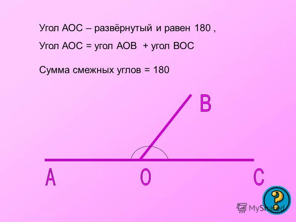 Дано угол м равен 20. Угол АОС. Углы. Развернутый и смежный угол. Угол АОВ.