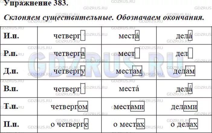 Просклоняй слова история профессия здание гербарий