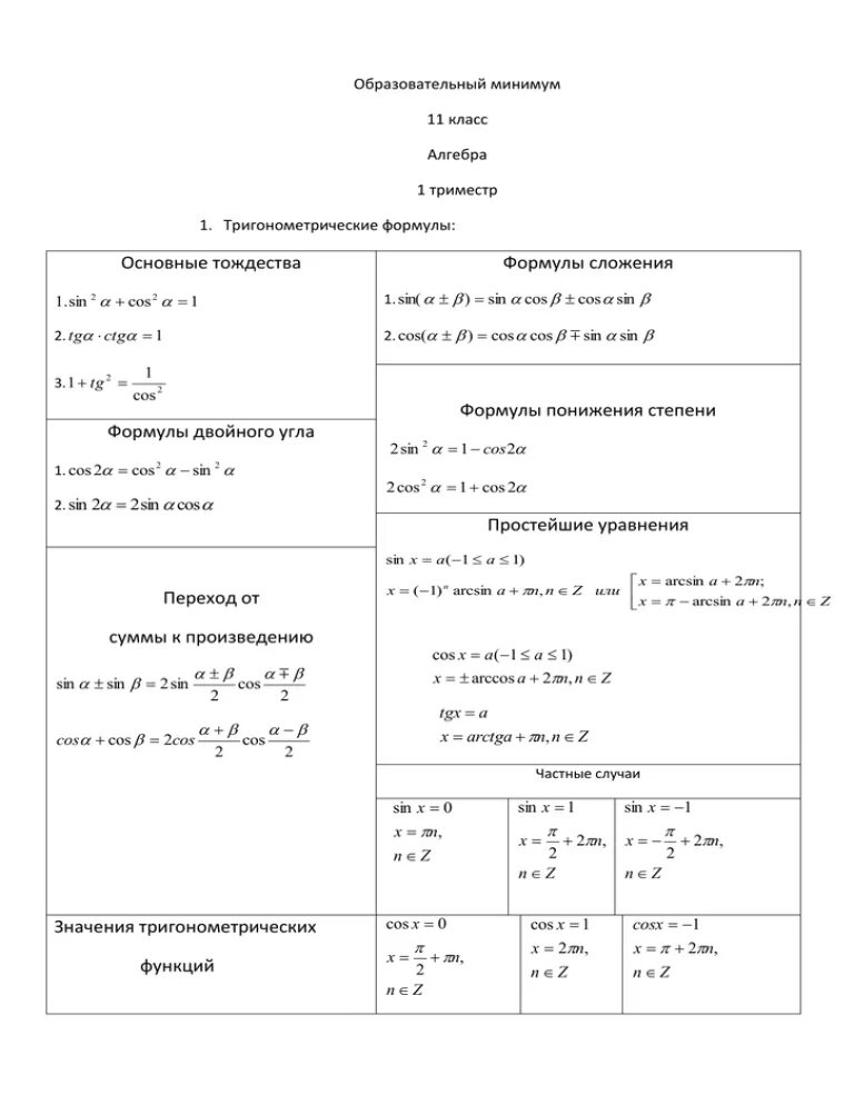 Степени тригонометрических функций. Формулы понижения степени тригонометрических уравнений. Формулы понижения степени тригонометрия 10 класс. Тригонометрические формулы снижения степени. Формулы понижения степени тригонометрических функций.