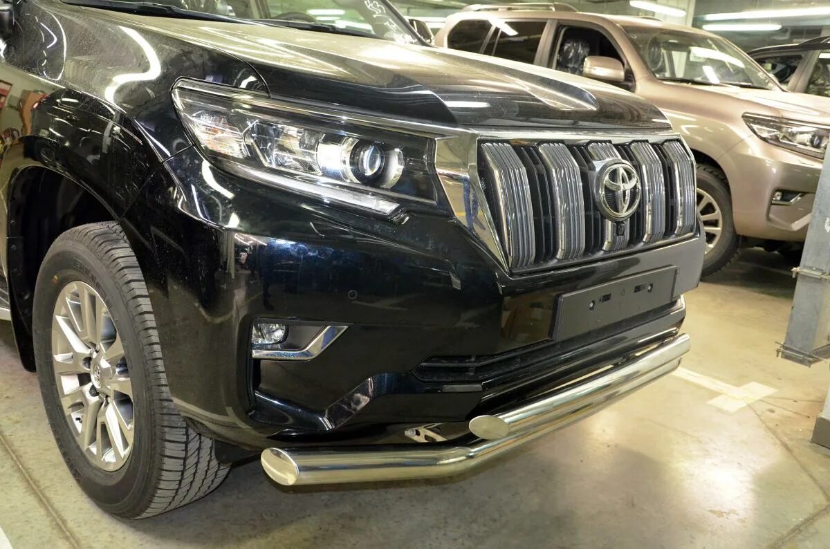 Защита переднего бампера Toyota Land Cruiser Prado 150. Передняя защита бампера Toyota Prado 150. Toyota Prado 150 защита бампера. Toyota Land Cruiser Prado 150 2017. Защита бампера прадо купить