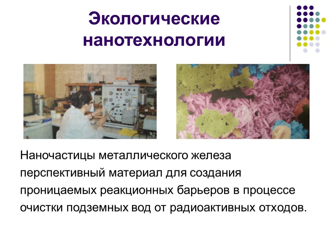 Нанотехнологии в экологии структура проекта Нанотехнологии в экологии структура проекта