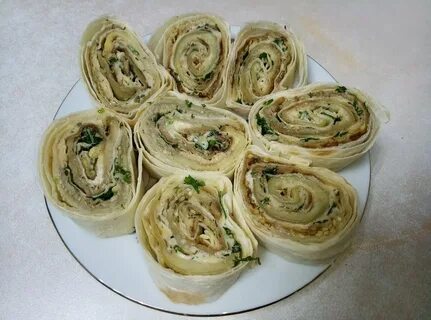 Рулет из лаваша начинки консервы