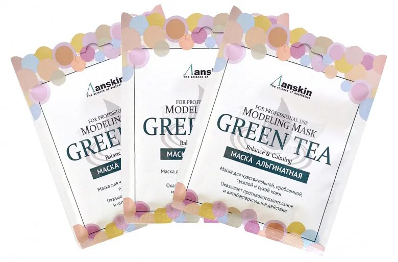 Anskin Green Tea Modeling Mask 25 гр. Маска альгинатная с экстрактом зеленого чая - Anskin Green Tea Modeling Mask. АН Original маска Collagen Modeling Mask набор 15шт / Refill 25гр*15шт. Anskin Original маска Green Tea Modeling Mask / Refill 25гр.