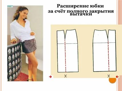 Вытачки на юбке